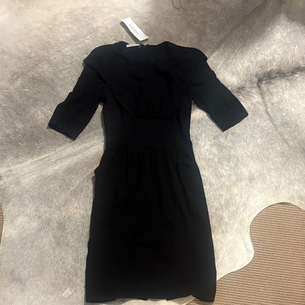 Prada Sophisticated Black 3/4 Sleeve Dress